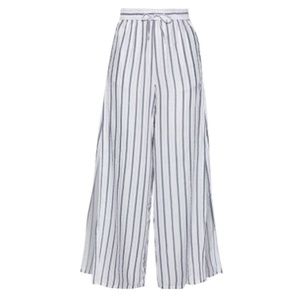 Onia Chloe Metallic Striped wide-leg pants
